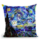 Starry Night Throw Pillow By Technodrome1