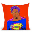 Evil Superman Orange Throw Pillow By Technodrome1