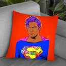 Evil Superman Orange Throw Pillow By Technodrome1