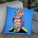 Warhol Skull Throw Pillow By Technodrome1