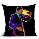 Yayo Dance Drome Black Throw Pillow By Technodrome1