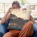 Rain At Karasakipine Tree Throw Pillow By Tesai Hokuba