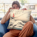 Snow At Mthira Throw Pillow By Tesai Hokuba