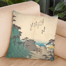 Okabe Throw Pillow By Utagawa Hiroshige