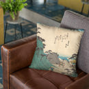Okabe Throw Pillow By Utagawa Hiroshige