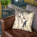 Swallow And Wisteria Throw Pillow By Utagawa Hiroshige