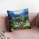 Olive Trees With The Alpilles I Throw Pillow By Van Gogh