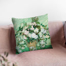 Still Life Vase With Pink Roses Throw Pillow By Van Gogh