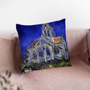 The Church At Auvers Throw Pillow By Van Gogh