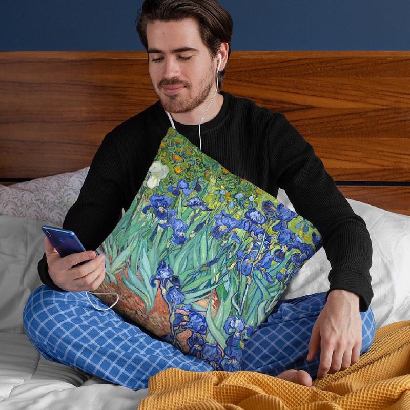 Irises Throw Pillow By Van Gogh