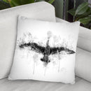 Bird Flying I Throw Pillow By Cornel Vlad - by all about vibe