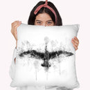 Bird Flying I Throw Pillow By Cornel Vlad - by all about vibe