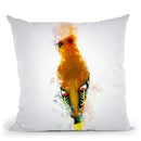 Bohemian Waxwing Throw Pillow By Cornel Vlad - by all about vibe