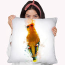 Bohemian Waxwing Throw Pillow By Cornel Vlad - by all about vibe