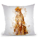 Cheetah Throw Pillow By Cornel Vlad - by all about vibe