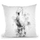 Flamingo I Throw Pillow By Cornel Vlad - by all about vibe
