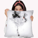 Japanese Red Crowned Crane Throw Pillow By Cornel Vlad - by all about vibe