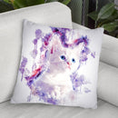 Kitten Throw Pillow By Cornel Vlad - by all about vibe