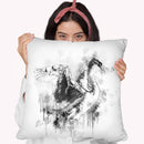 Swan I Throw Pillow By Cornel Vlad - by all about vibe