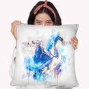 Swan Throw Pillow By Cornel Vlad - by all about vibe
