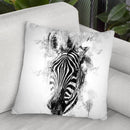 Zebra Head I Throw Pillow By Cornel Vlad - by all about vibe