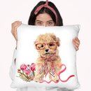 Valentine Puppy Ii Throw Pillow By World Art Group