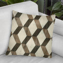 Driftwood Geometry I Throw Pillow By World Art Group