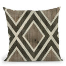 Driftwood Geometry Ii Throw Pillow By World Art Group