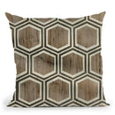 Driftwood Geometry Iv Throw Pillow By World Art Group