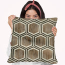 Driftwood Geometry Iv Throw Pillow By World Art Group