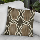 Driftwood Geometry V Throw Pillow By World Art Group