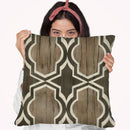 Driftwood Geometry V Throw Pillow By World Art Group