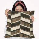 Driftwood Geometry Vii Throw Pillow By World Art Group