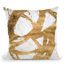 Ace Of Spades In Gold Ii Throw Pillow By World Art Group