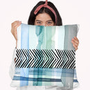 Silver Cross Stitch I Throw Pillow By World Art Group