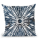 Indigo Ink Motif I Throw Pillow By World Art Group