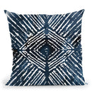 Indigo Ink Motif Iv Throw Pillow By World Art Group
