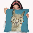 Llama Specs Iii Throw Pillow By World Art Group