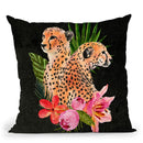 Cheetah Bouquet I Throw Pillow By World Art Group