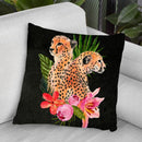 Cheetah Bouquet I Throw Pillow By World Art Group