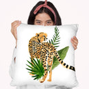 Cheetah Outlook Iii Throw Pillow By World Art Group