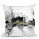 Golden Precipice I Throw Pillow By World Art Group