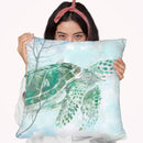 Watercolor Sea Turtle I Throw Pillow By World Art Group