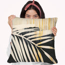 Lustr Golden Raffia I Throw Pillow By World Art Group