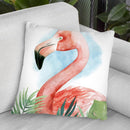 Watercolor Flamingo Composition Ii Throw Pillow By World Art Group