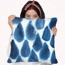 Indigo Bleed Iii Throw Pillow By World Art Group