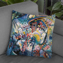 In Grey Throw Pillow By Wassily Kadinsky