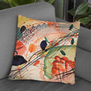 Untitled (First Abstract Watercolor) Throw Pillow By Wassily Kadinsky