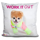 Boo Work It Out Throw Pillow