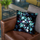 Blue Blooming Night Throw Pillow By Yantart Designs